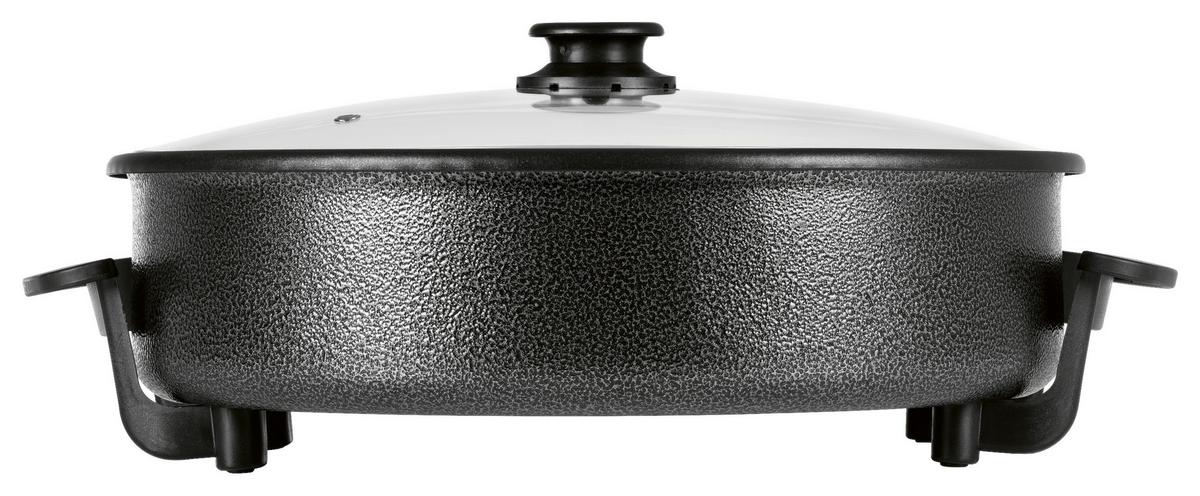 Party-pfanne Elektrisch 12316 Party-Pfanne Elektrisch - Schwarz, Basics, Glas/Kunststoff (41/45/17,5cm)