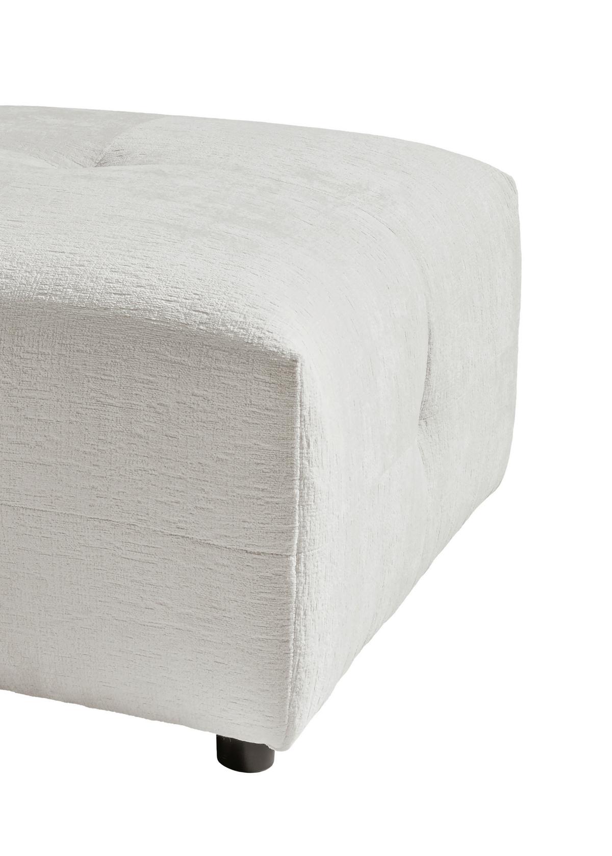 Hocker Velice, Weiß B: 72 Cm - Schwarz/Weiß, Design, Textil (72/44/72cm) - Livetastic