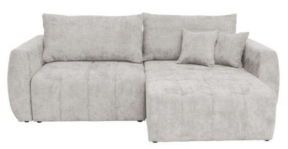 Schlafsofa Bali - Creme/Schwarz, MODERN, Holz/Textil (245/74-90/104cm) - Luca Bessoni