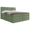 Boxspringbett Mit Bettkasten 180x200 Cm Castel V - Schwarz/Grün, MODERN, Holz/Holzwerkstoff (180/200cm) - MID.YOU