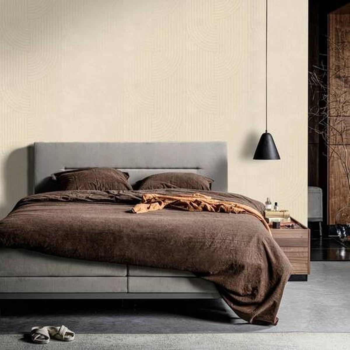 Vliestapete 118159 - Taupe, Basics, Papier/Kunststoff (53/1005cm)
