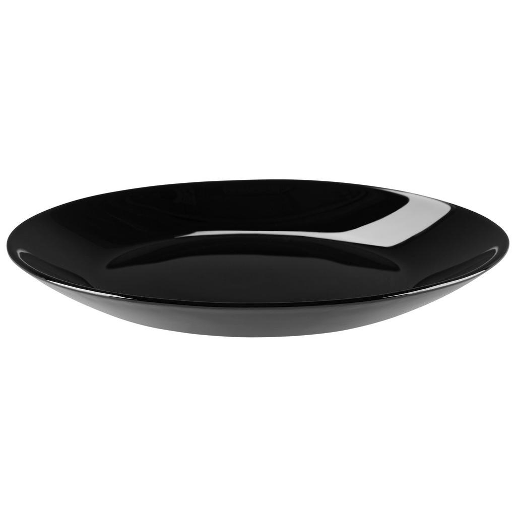 Dessertteller Opalglas schwarz Olivia ca. 18 cm