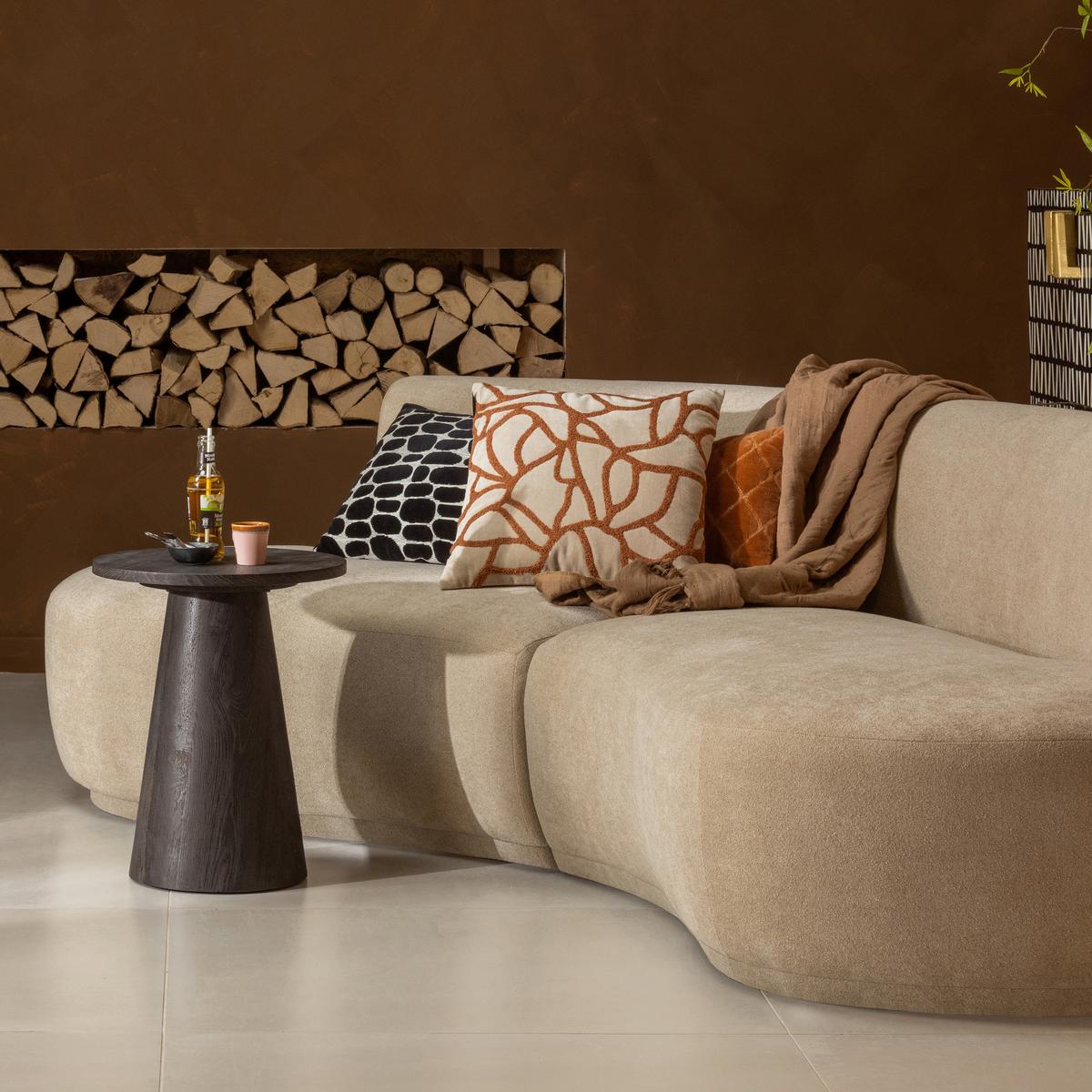 Couchtisch Vito Dunkelbraun D: 40 cm - Dunkelbraun, Design, Holzwerkstoff (40/40/50cm) - Livetastic