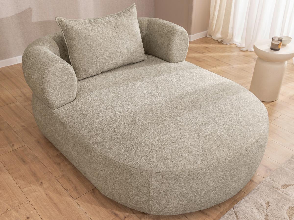 Xxl-sessel Ferro Beige B: 122 Cm - Beige/Schwarz, Design, Textil (122/76/156cm) - Livetastic