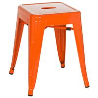 Hocker Vantaggio Stahl Orange H: 46 Cm Stapelbar - Orange, Basics, Metall (39/46/39cm) - MID.YOU