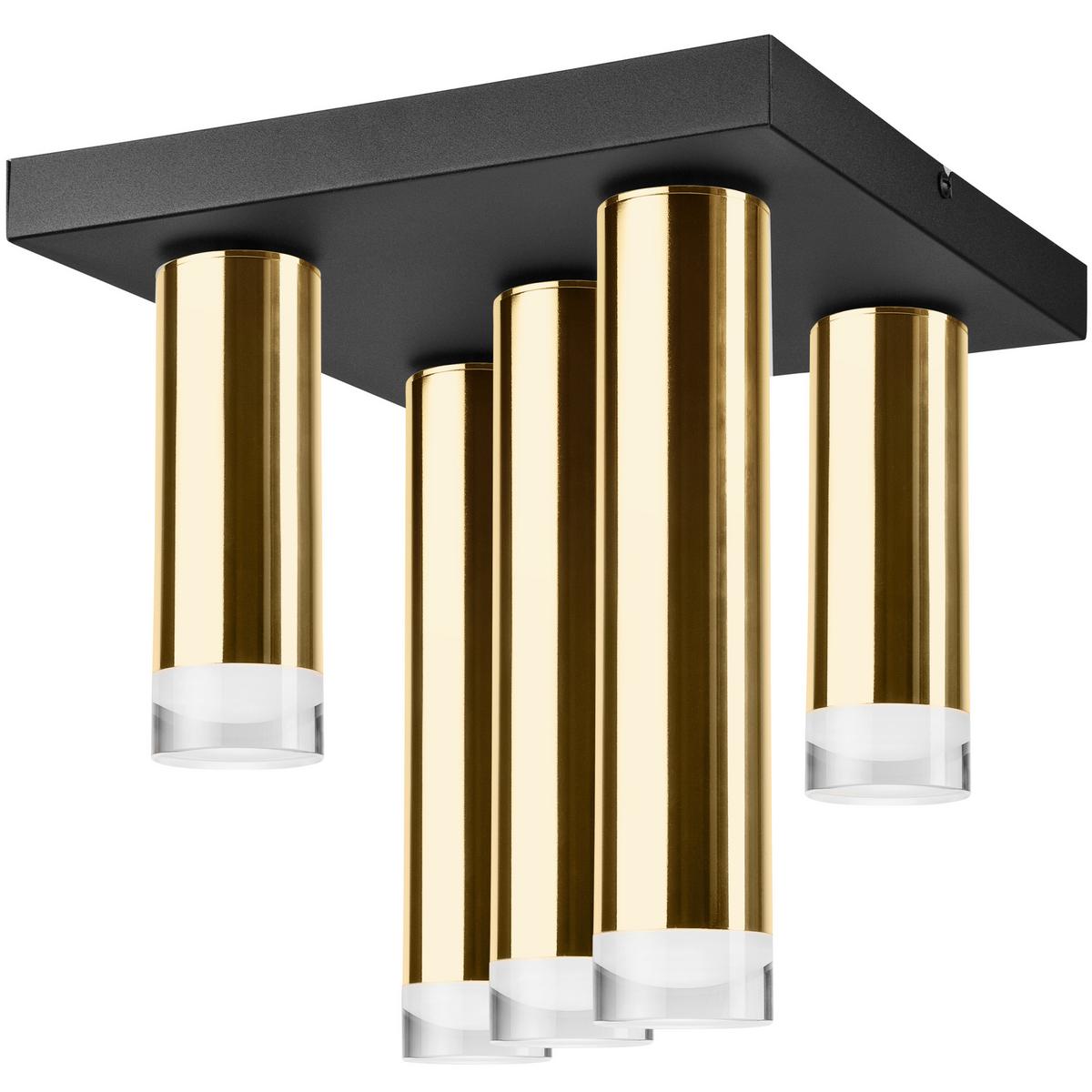 Deckenleuchte 39640 Diego - Goldfarben, Design, Metall (32/6/30cm)