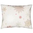 Bettwäsche Snowflake - Beige/Rot, MODERN, Textil - Luca Bessoni