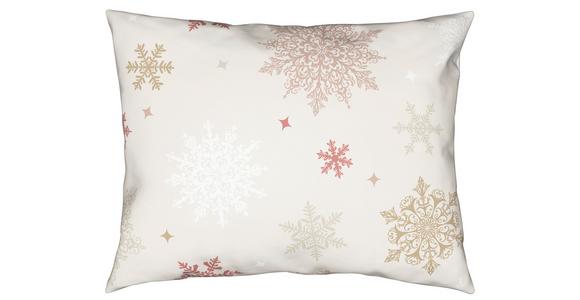 Bettwäsche Snowflake - Beige/Rot, MODERN, Textil - Luca Bessoni