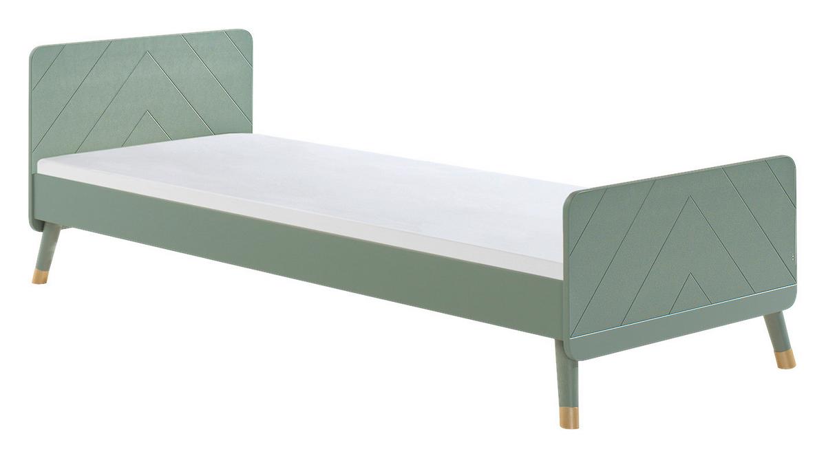 Bett Mit Lattenrost 90x200 Cm Billy Olivgrün - Olivgrün, KONVENTIONELL, Holzwerkstoff (90/200cm) - MID.YOU