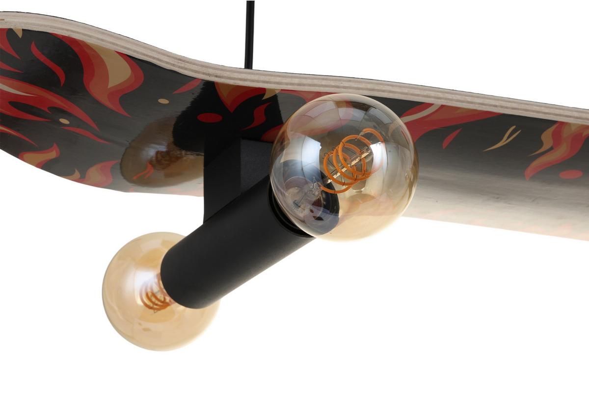 Hängeleuchte Sketi - Schwarz, MODERN, Metall (78/20,5/120cm)