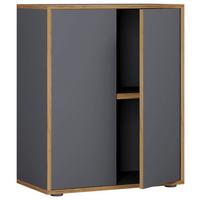 KANCELÁRSKA SKRIŇA SALIA B60 - dub medový/antracitová, Design, kompozitné drevo (60/74/33cm) - P & B