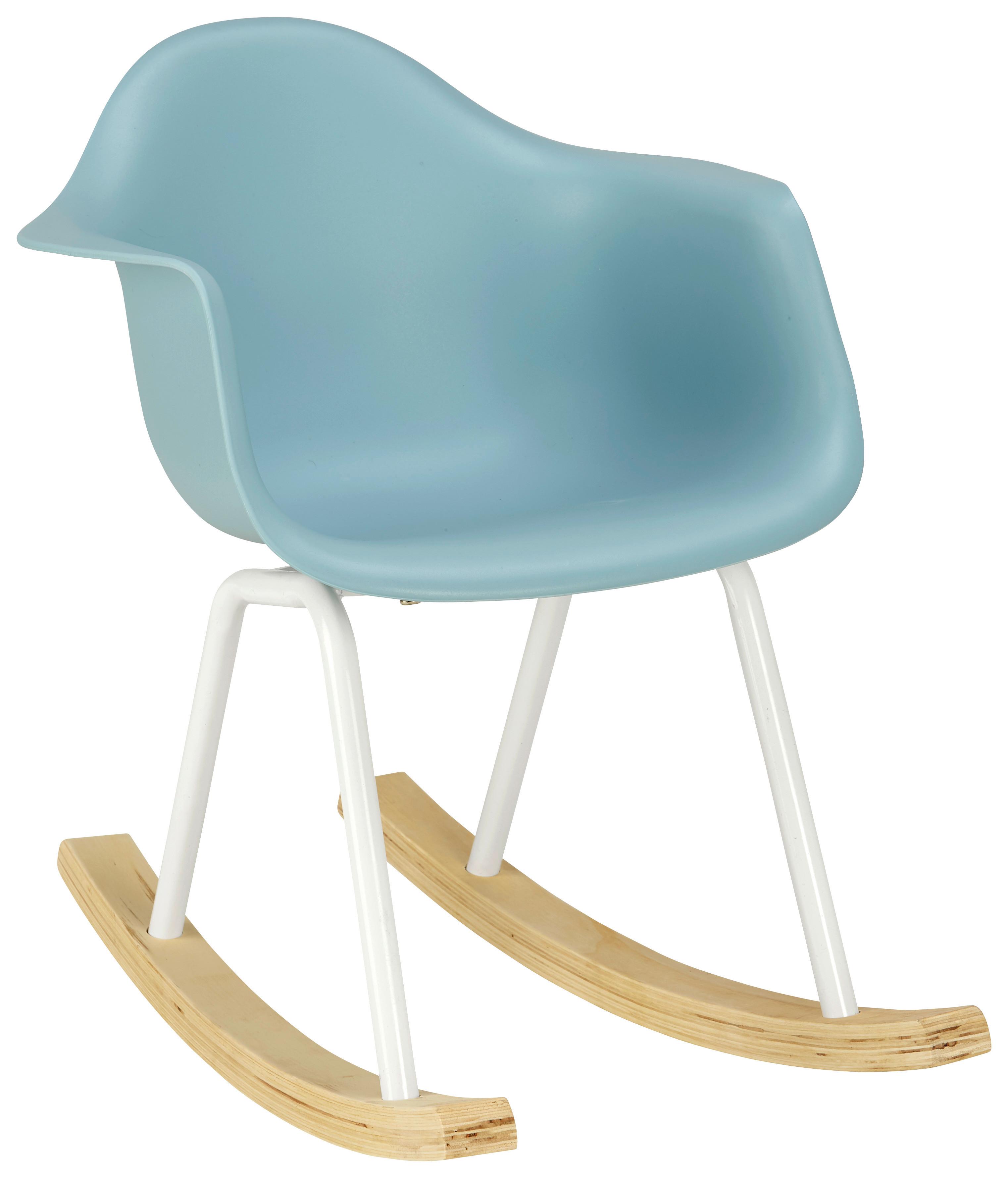 Detská stolička Bobby - modrá, Modern, kov/drevo (41,5/60/54cm) - Modern Living