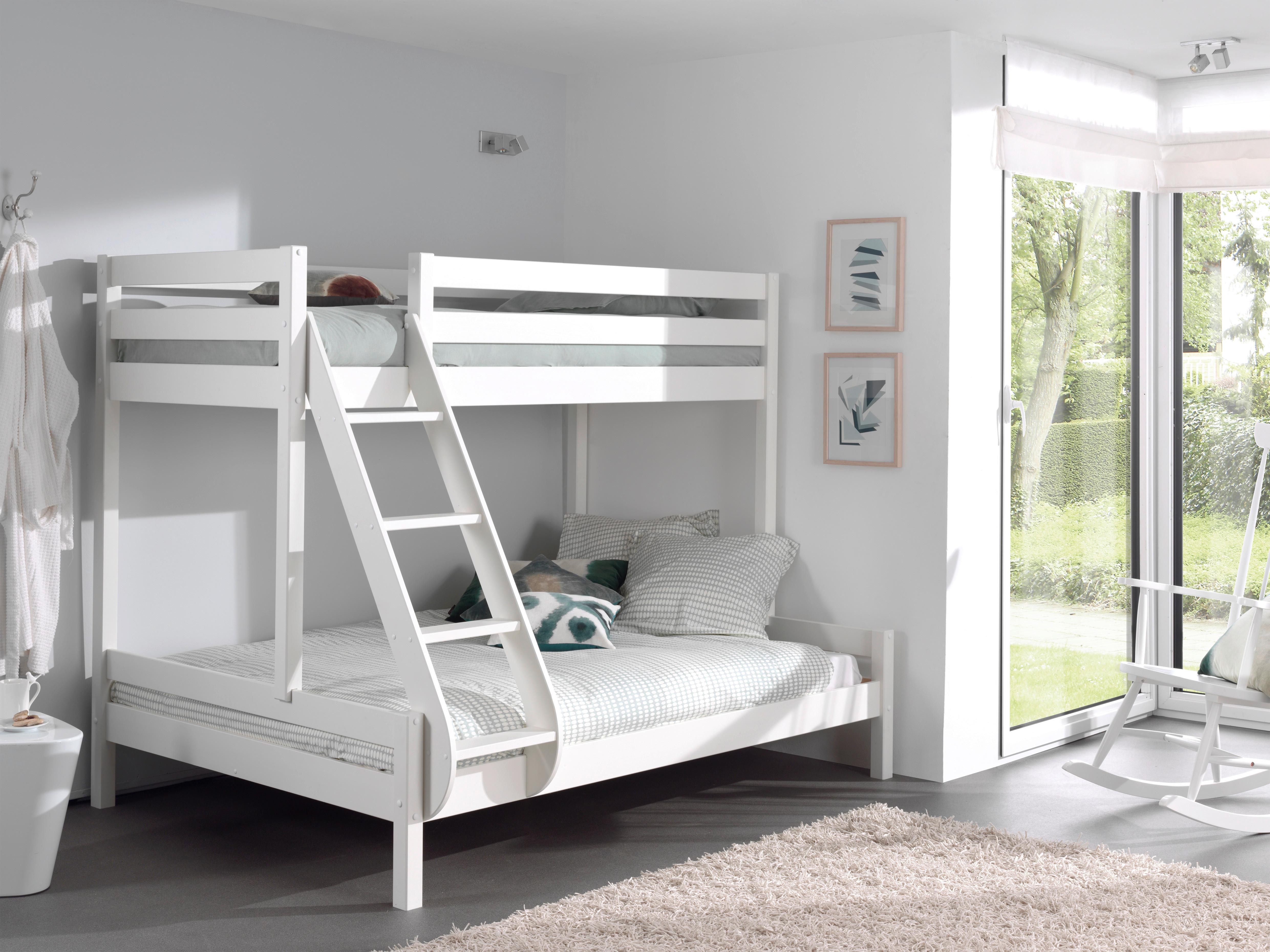 Etagenbett Martin Weiß 90/140x200cm - Weiß, MODERN, Holz (90/140/200cm) - Vipack