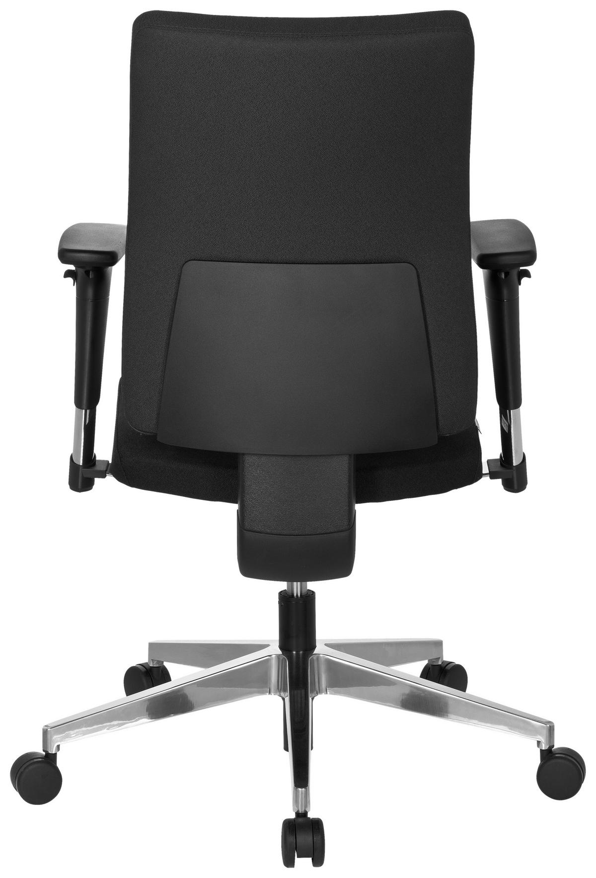 Drehstuhl Pro-Tec 350 Schwarz - Chromfarben/Schwarz, MODERN, Kunststoff/Textil (57/123/45cm) - MID.YOU