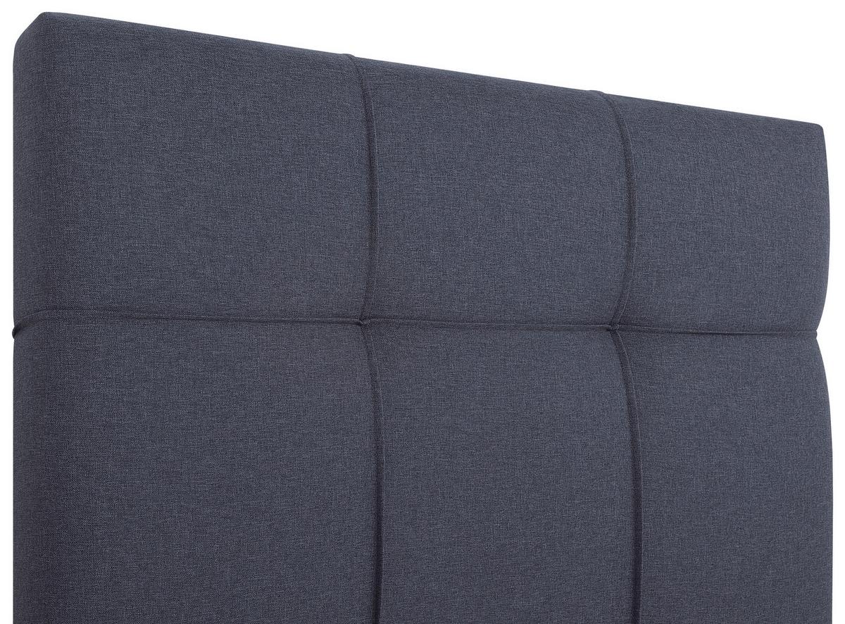 Boxbett Paros 100 100x200 Dunkelgrau - Dunkelgrau/Schwarz, MODERN, Holzwerkstoff/Textil (100/200cm) - MID.YOU
