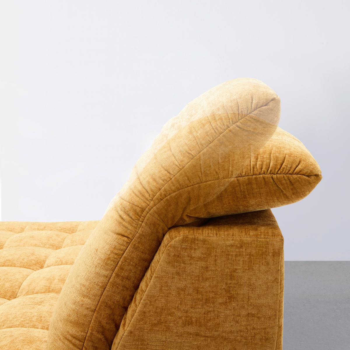 Rohová sedačka NEW YORK, levá, bronzová tkanina NILE - černá/bronzová, Moderní, kov/kompozitní dřevo (288/87-104/261cm) - Premium Living