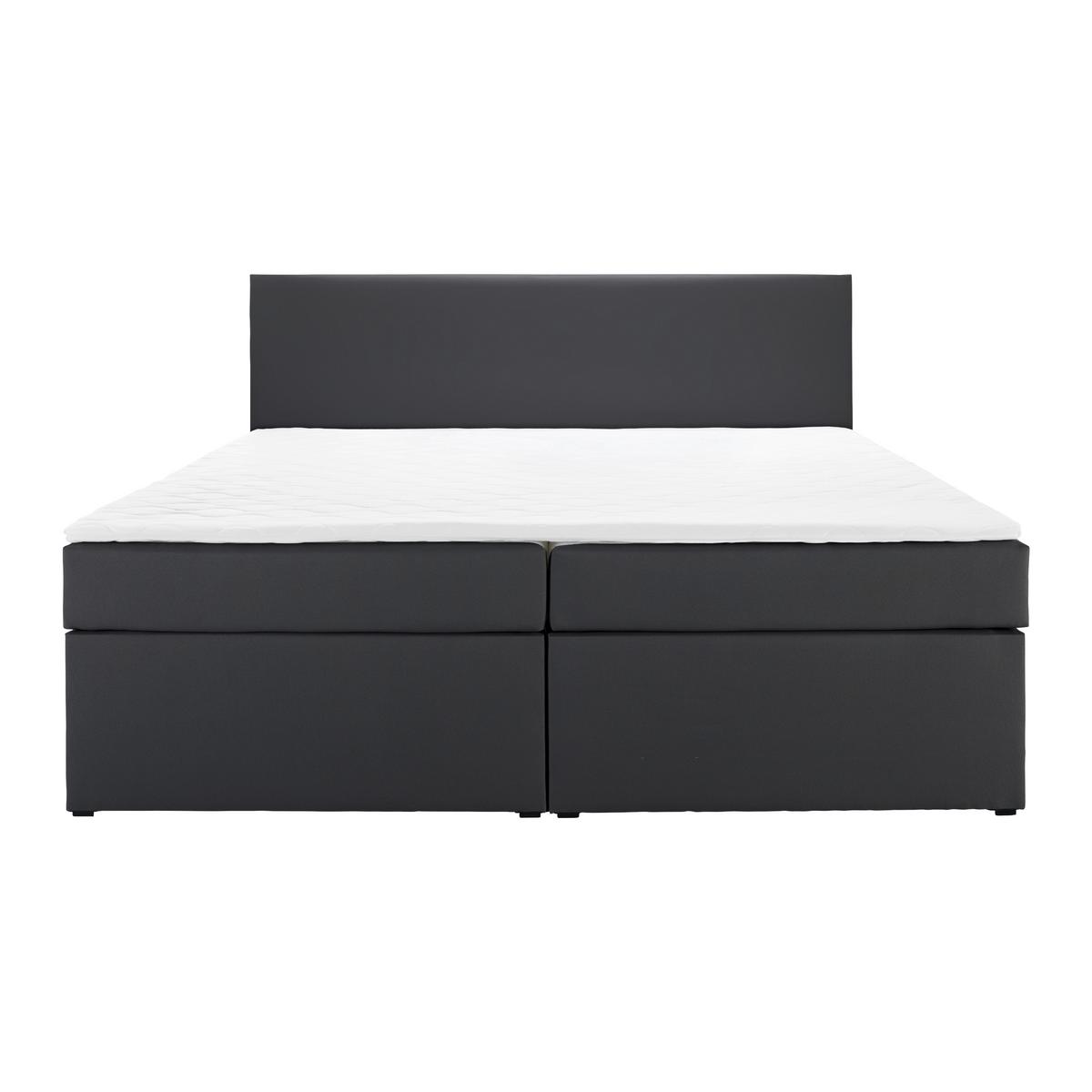 Boxspringová posteľ LUCY 180x200, tmavosivá - tmavosivá, Modern, drevo/kompozitné drevo (180/200cm) - Bessagi Home