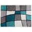 Koberec S Vysokým Vlasom Fancy 3 - sivá/tyrkysová, Konvenčný, textil (120/170cm) - Mömax modern living