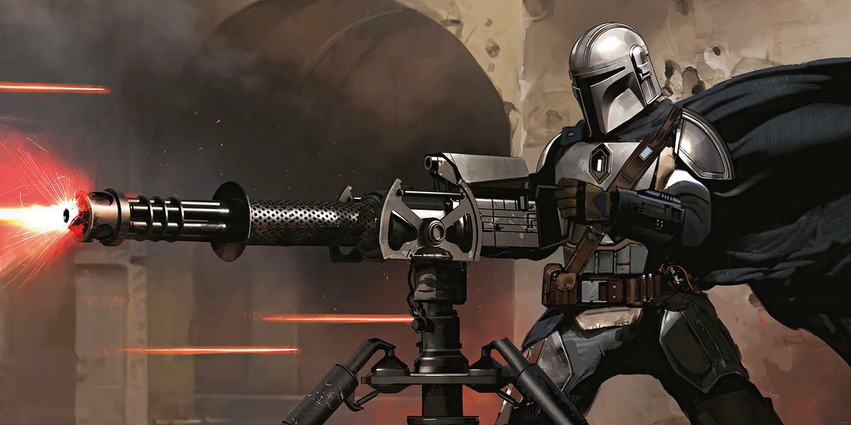 Fototapete The Mandalorian Blaster - Multicolor, Trend, Textil (500/250cm)