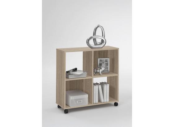 Regál Sprint - farby dubu, Moderný, kompozitné drevo/plast (72/78/33cm) Regál Sprint - farby dubu, Moderný, kompozitné drevo/plast (72/78/33cm)