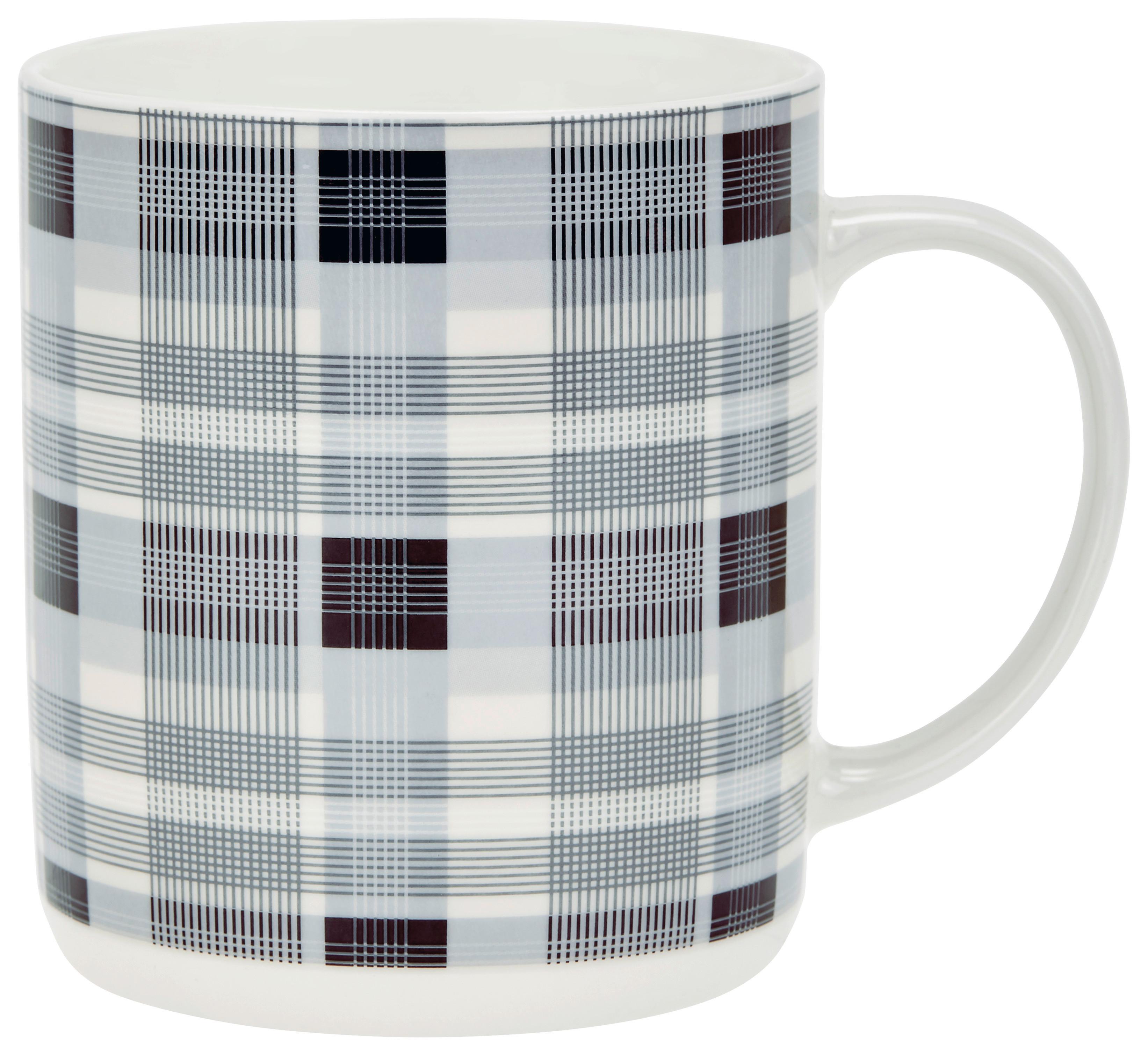 Kávésbögre Juliana - fehér/szürke, Konventionell, kerámia (8,7/10,2cm) - Luca Bessoni