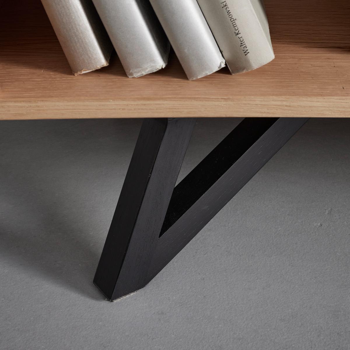 Komoda EMILIO dub - čierna/farba duba, Modern, kov/drevo (115/150/40cm) - Bessagi Home