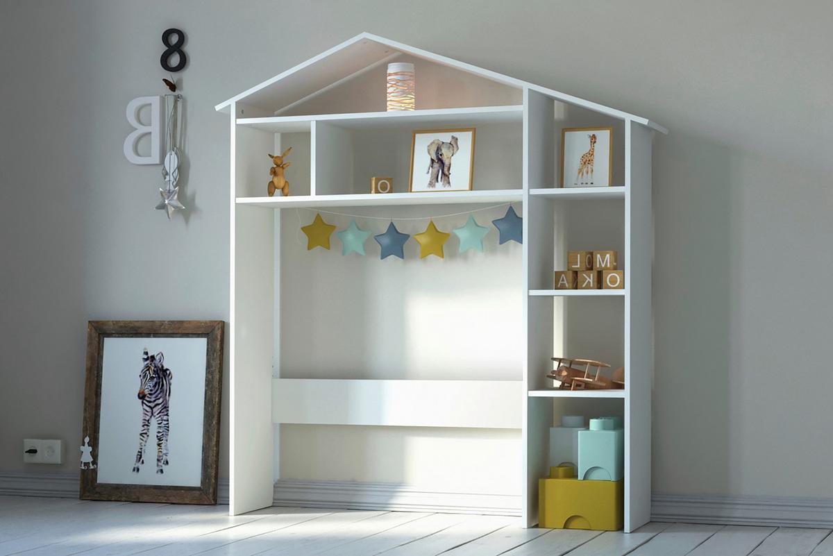 ÜBERBAUREGAL Weiß B: 148cm - Weiß, Design, Holz/Holzwerkstoff (148/155/31cm) - Livetastic