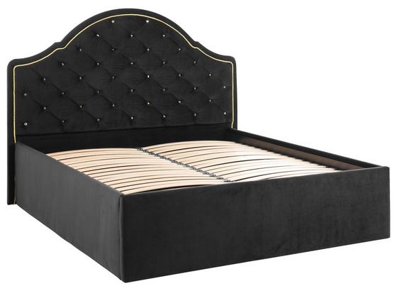 Bett Eliza 180x200 cm Schwarz - Schwarz, ROMANTIK / LANDHAUS, Textil (180/200cm) - Carryhome Bett Eliza 180x200 cm Schwarz - Schwarz, ROMANTIK / LANDHAUS, Textil (180/200cm) - Carryhome