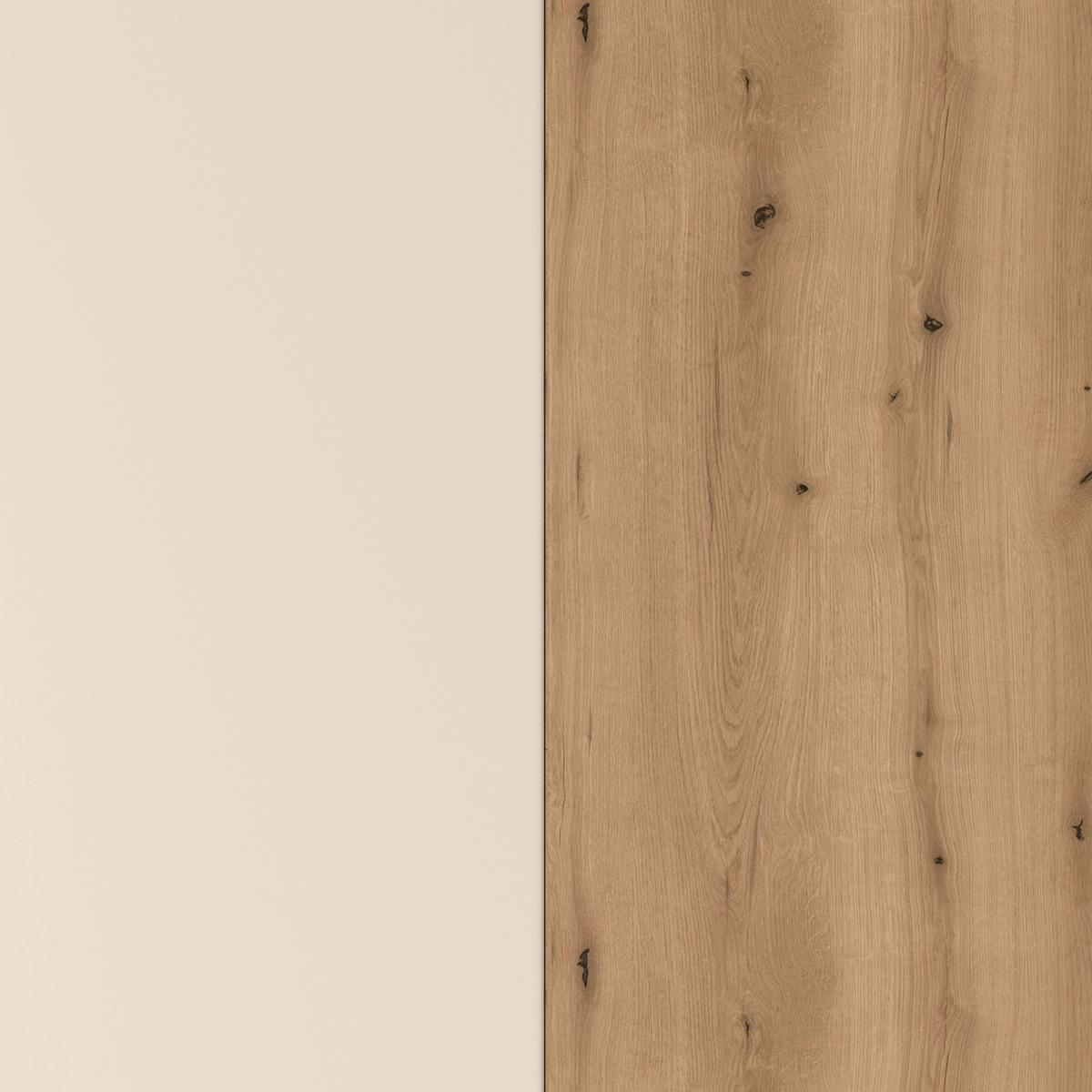 Highboard Venedig NEW Eichefarben/Kaschmir B: 77 cm - Kaschmir/Eichefarben, MODERN, Holzwerkstoff (77/134/37cm)