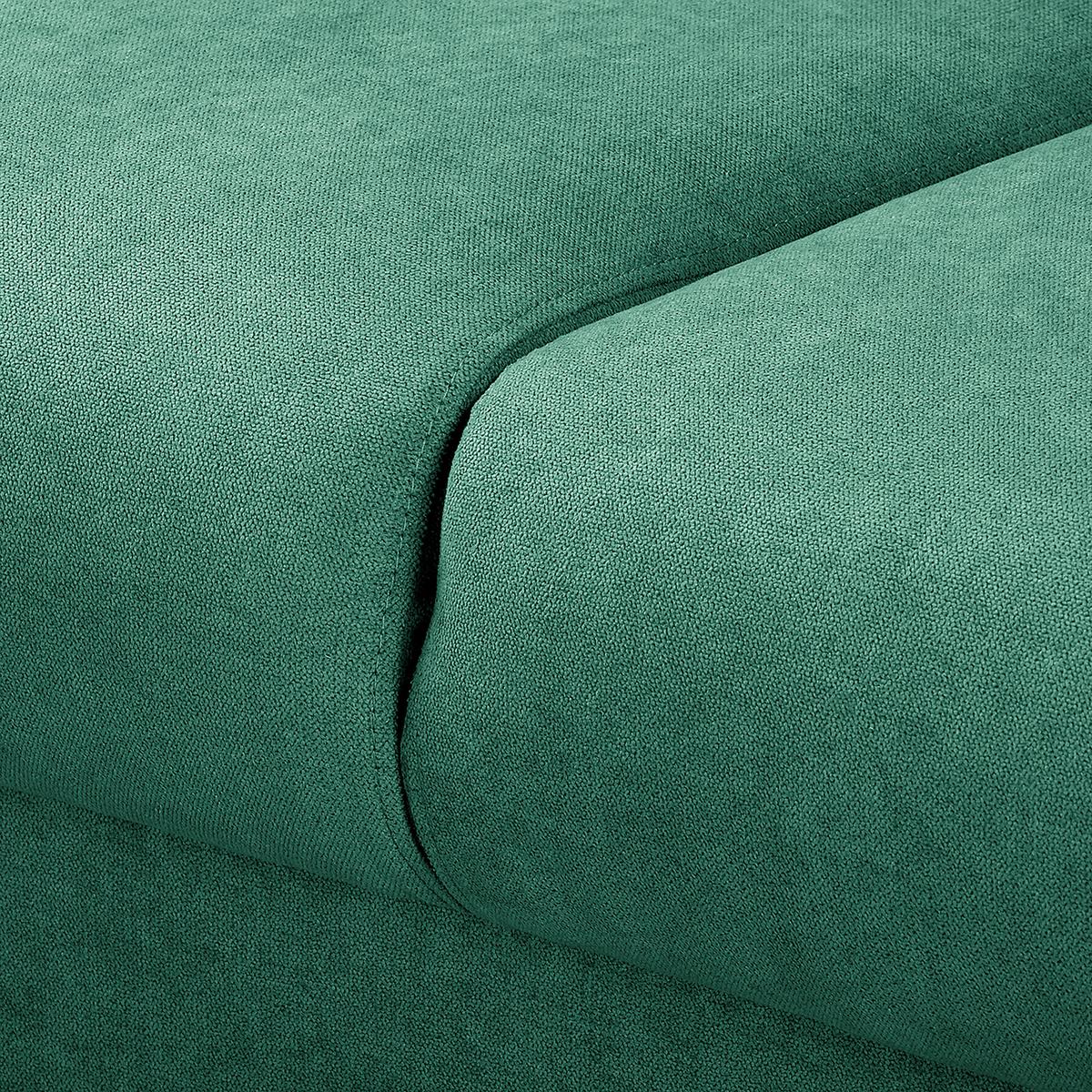 Ecksofa Beata Mintgrün S: 150x230 cm - Wengefarben/Mintgrün, Design, Textil (150/230cm) - Livetastic