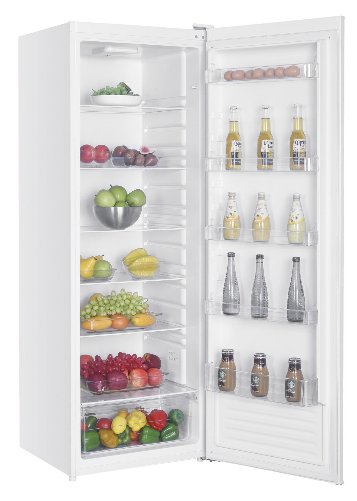 Kühlschrank Nabo Weiß 331 L Freistehend - Weiß, Basics, Glas/Kunststoff (60/170/60cm) - Nabo