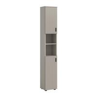 HOCHSCHRANK Mone Kaschmir B: 30cm - Kaschmir/Schwarz, Trend, Holzwerkstoff (30/192/30cm) - MID.YOU