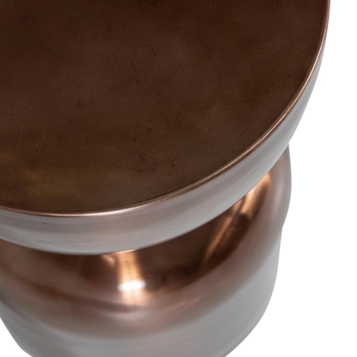 Beistelltisch Frits Bronzefarben B: 30 cm - Bronzefarben, Design, Metall (30/30/47cm) - Livetastic