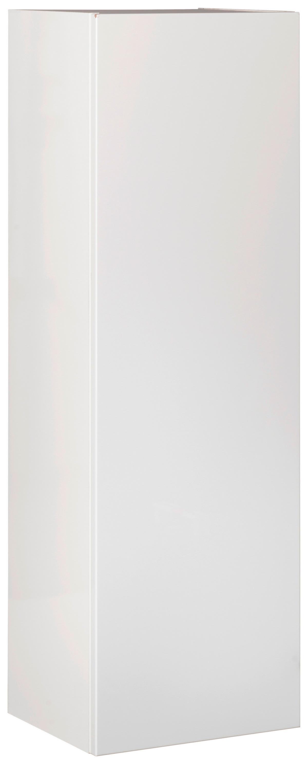 Hängender Midischrank New York B: 33 cm Weiß - Weiß Hochglanz/Weiß, MODERN, Glas/Holzwerkstoff (33/102/28,5cm) - MID.YOU