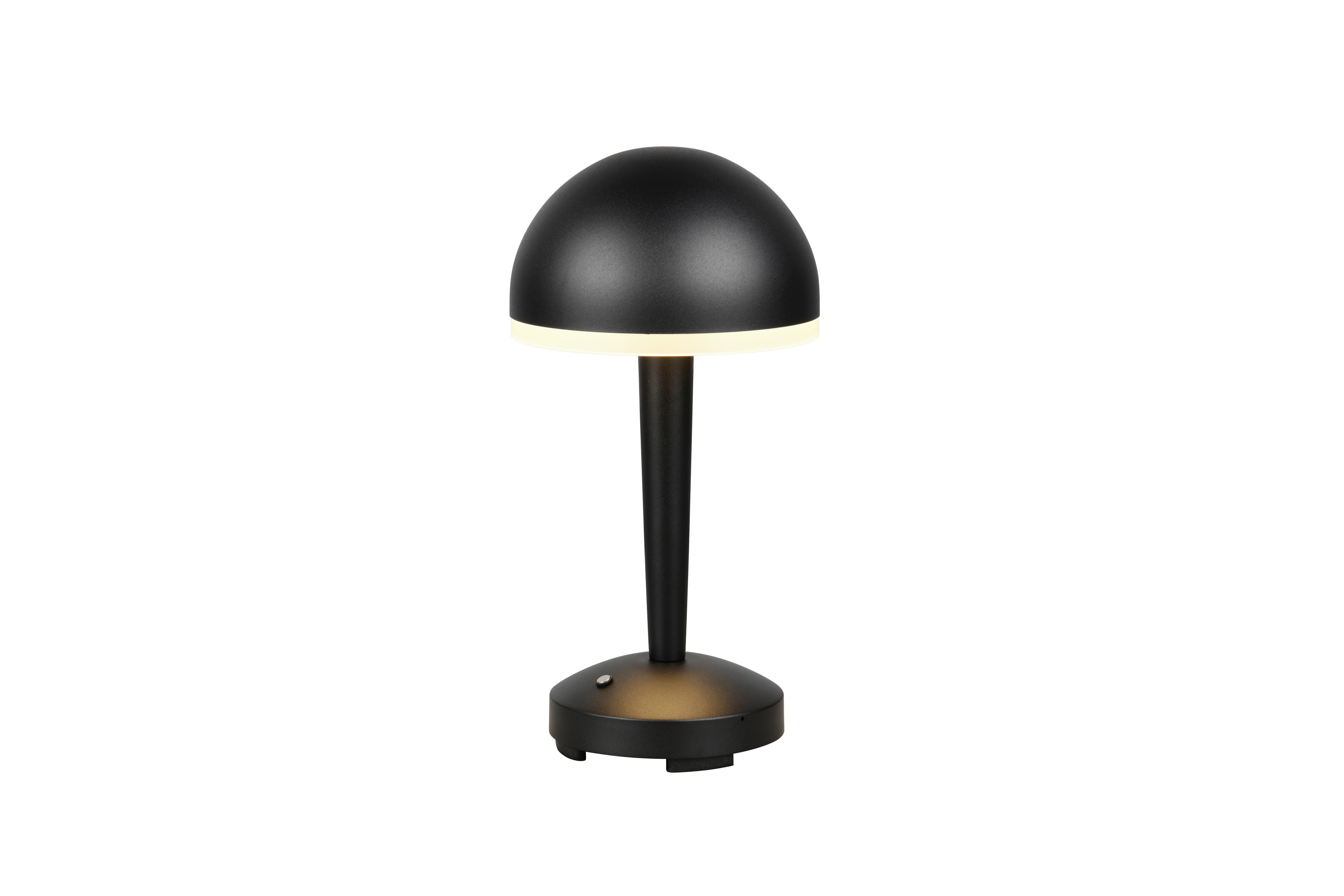 LED-Tischleuchte, schwarz R54541132 - Schwarz/Weiß, Basics, Kunststoff/Metall (15,4/29,5cm)