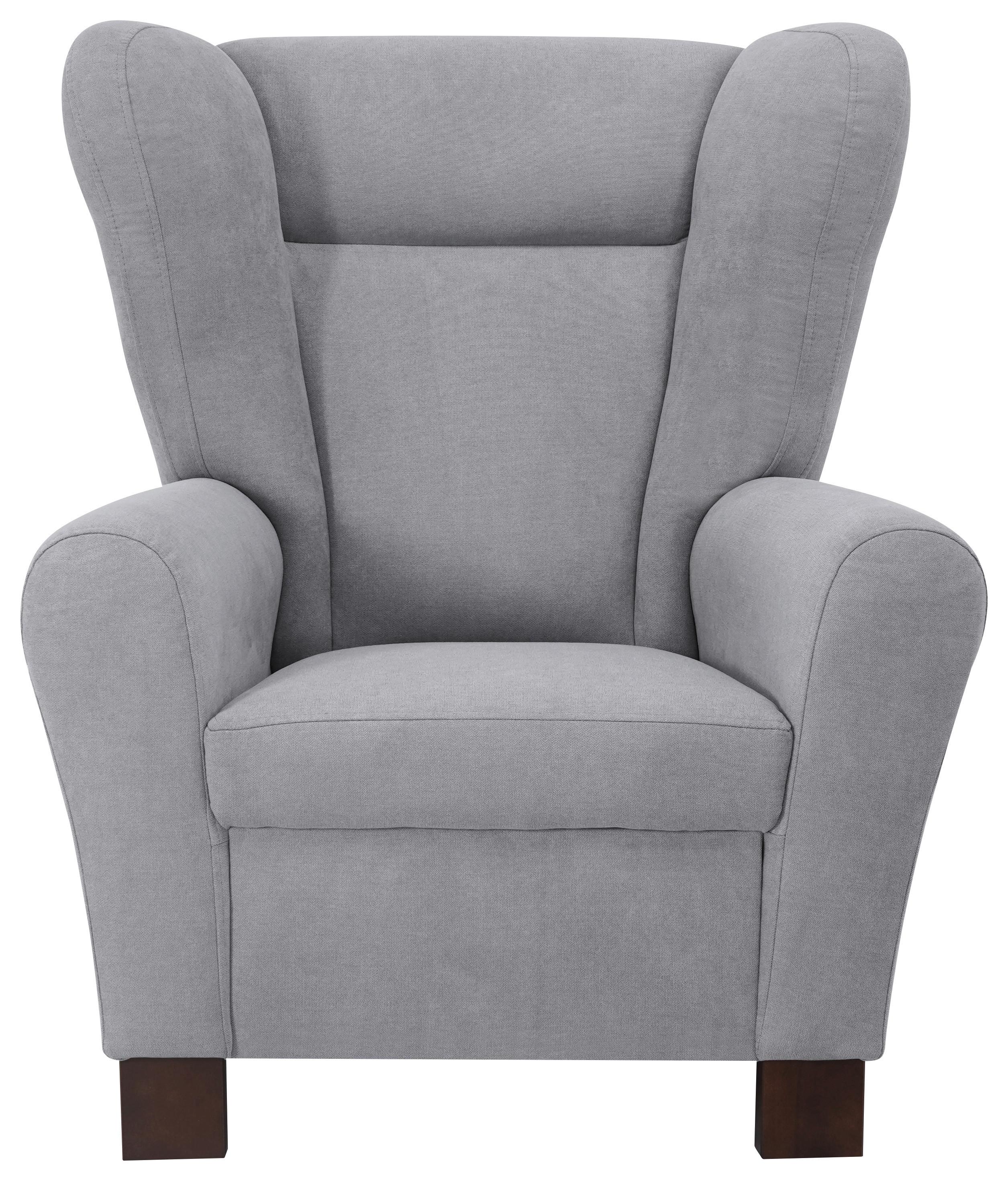 KŘESLO UŠÁK CHANDLER - šedá/světle šedá, Design, dřevo/kompozitní dřevo (95/109/97cm) - Ondega