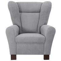 KŘESLO UŠÁK CHANDLER - šedá/světle šedá, Design, dřevo/kompozitní dřevo (95/109/97cm) - Ondega