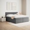 Boxspringová postel LUCY 180x200, šedá - šedá/antracitová, Moderní, dřevo/kompozitní dřevo (180/200cm) - Bessagi Home