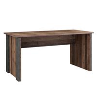 Schreibtisch B 153cm H 73,5cm Cliff, Braun/grau - Dunkelgrau/Braun, KONVENTIONELL, Holzwerkstoff/Kunststoff (153/70/73,5cm) - MID.YOU
