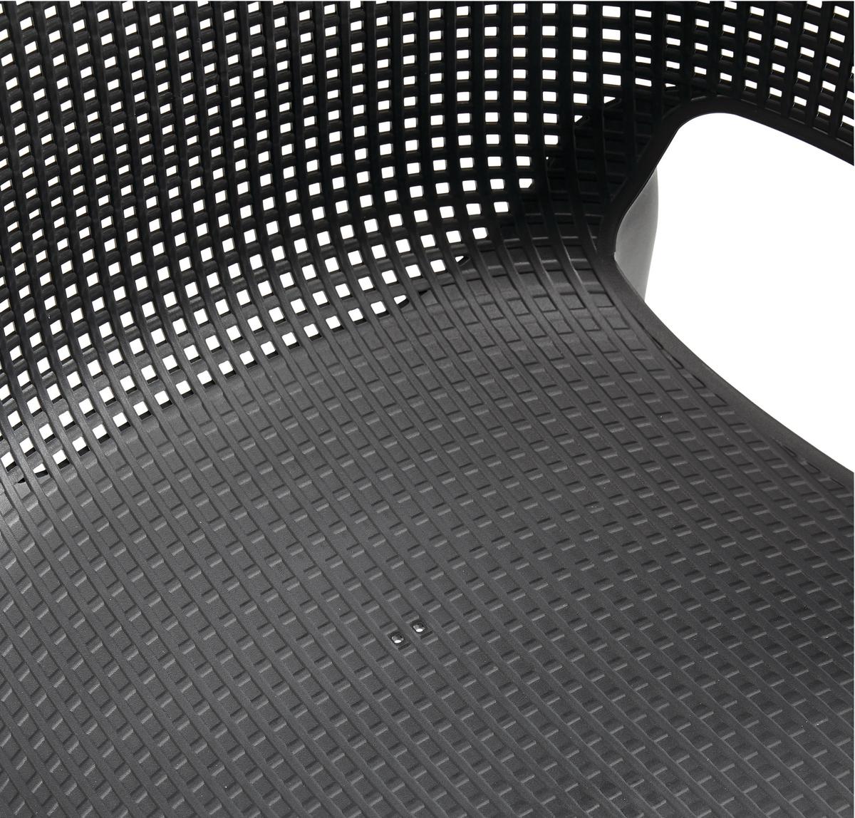 ZAHRADNÍ ŽIDLE ELISA - barvy grafitu, Konvenční, plast (61/77/53cm) - Ambia Garden