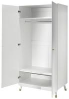 Drehtürenschrank in Weiß