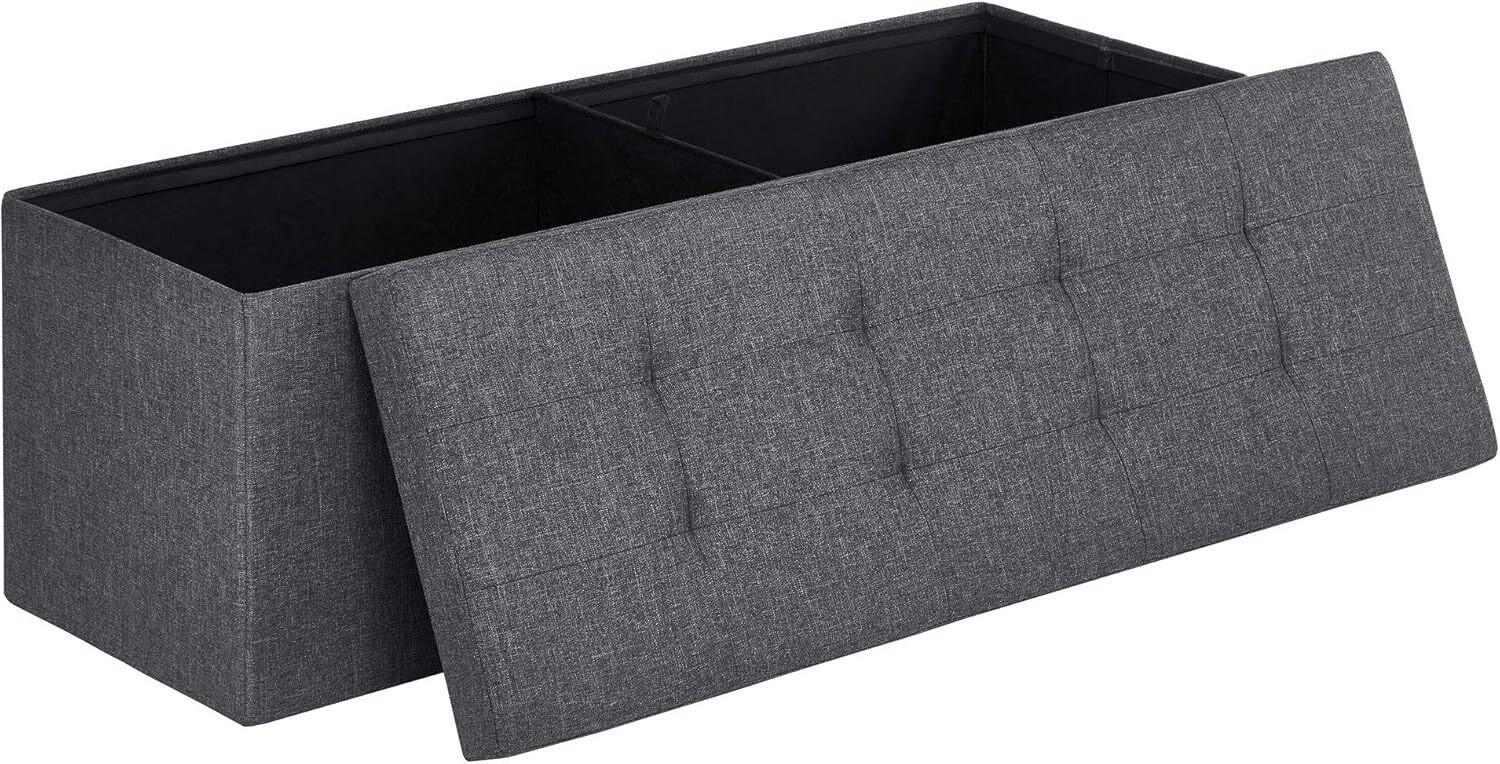 Sitzbox Grau B: 110 Cm - Grau, Basics, Holzwerkstoff/Textil (110/38/38cm)