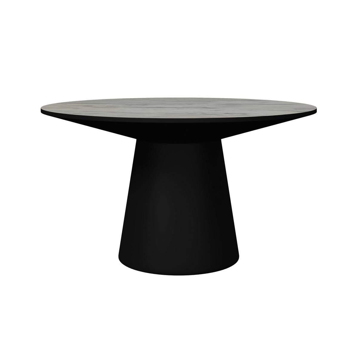 STOLOVÁ SÚPRAVA AMARILLO - čierna/biela, Modern, kov/kompozitné drevo (120/75cm) - Bessagi Home