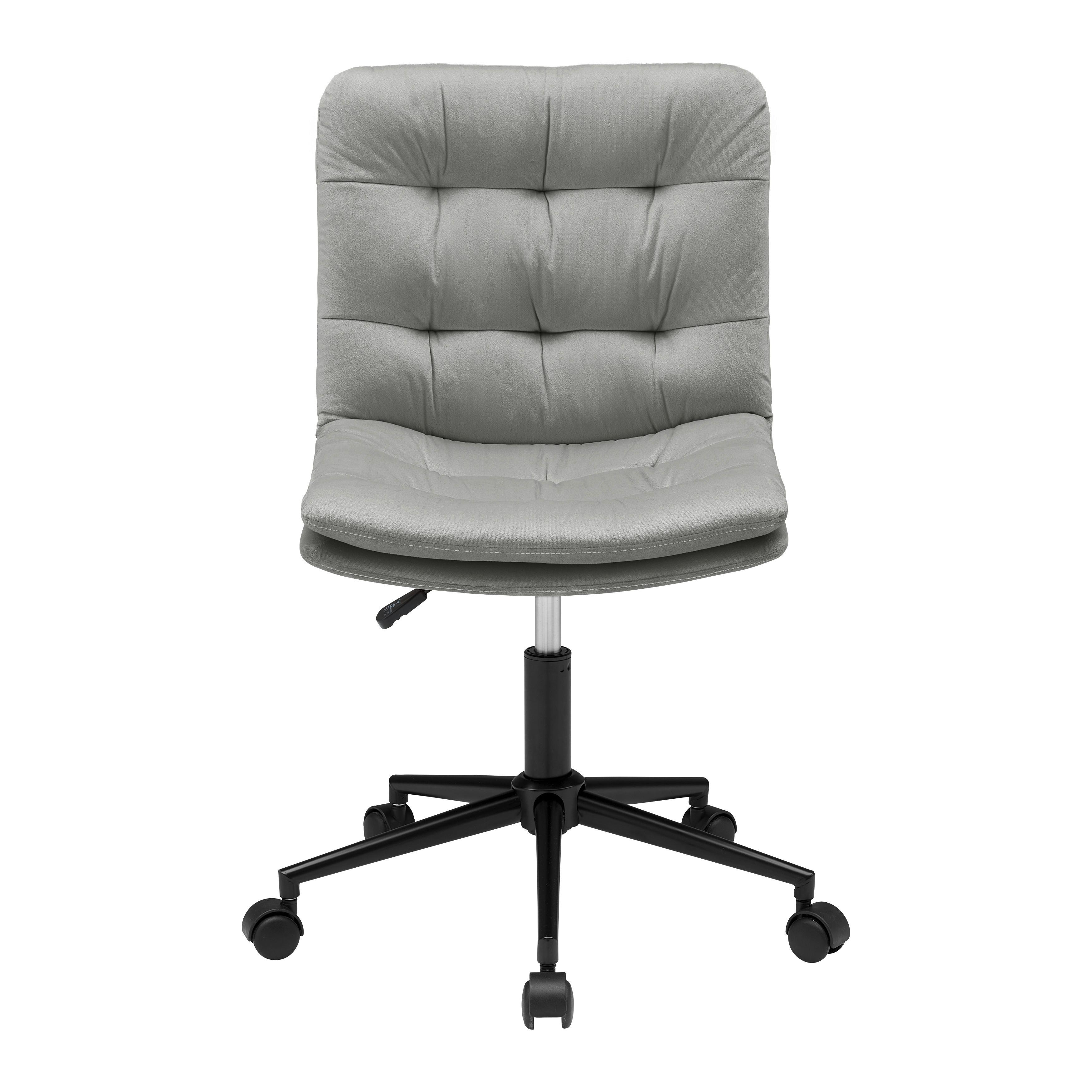 Kancelárska stolička EASY II -EXKLUSIV- - čierna/sivá, Konventionell, kov/textil (44/92-102/53cm) - Mömax