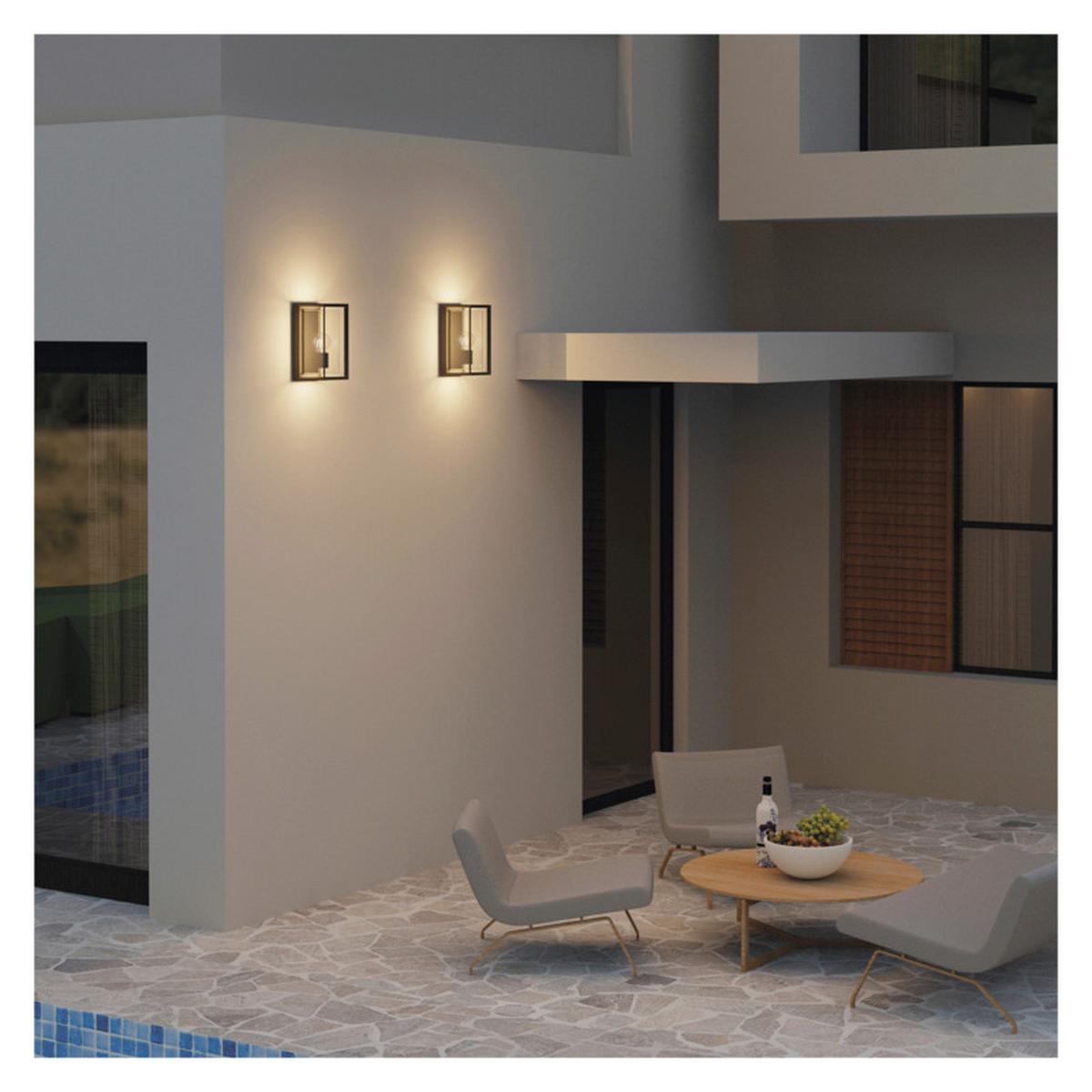 VONKAJŠIE LED SVIETIDLO MALVA - čierna, Modern, kov/plast