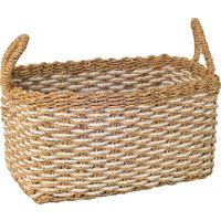 Kosár Mario - natúr, Romantik / Landhaus, természetes anyagok/papír (32/23/17-24cm) - Luca Bessoni