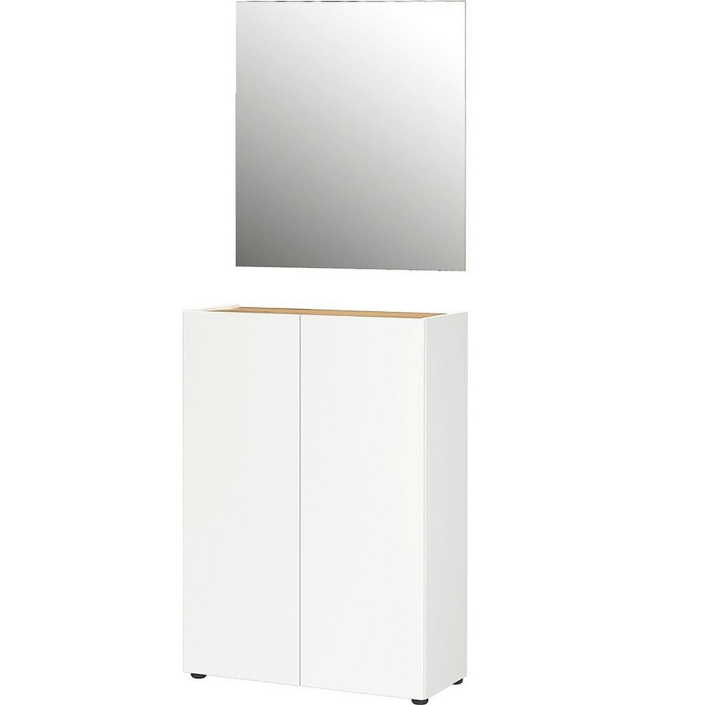 Garderobe Alviano Weiß/Eiche Dekor 2-teilig
