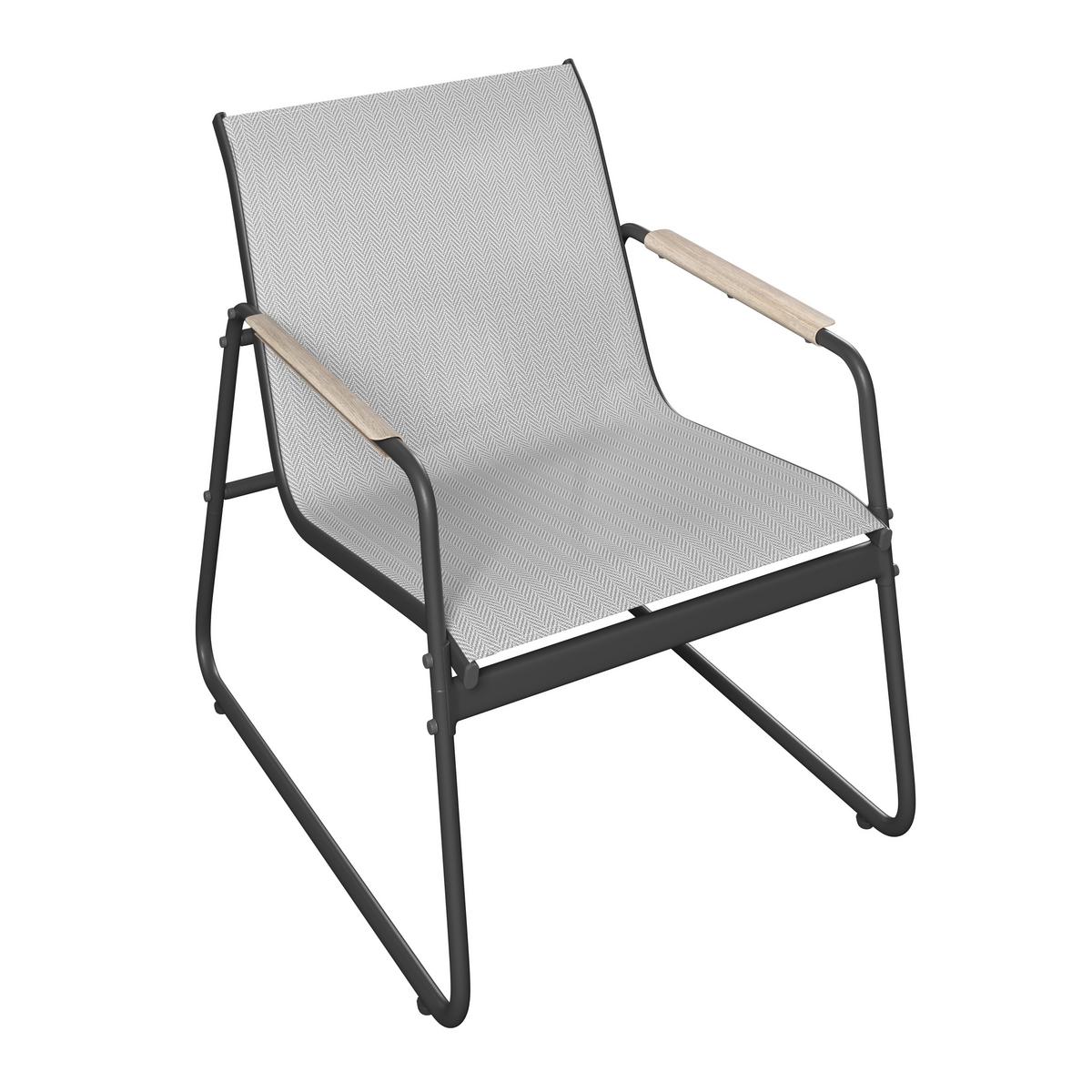 Loungegarnitur Mailand - Dunkelgrau/Hellgrau, MODERN, Kunststoff/Textil - Beldano