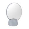 KOSMETICKÉ ZRCADLO Hug, 17/19,8/8,5cm, šedá - šedá, Moderní, plast/sklo (17/19,8/8,5cm) - Premium Living