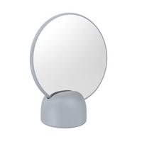 KOSMETICKÉ ZRCADLO Hug, 17/19,8/8,5cm, šedá - šedá, Moderní, plast/sklo (17/19,8/8,5cm) - Premium Living